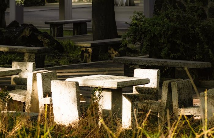concrete coffee table